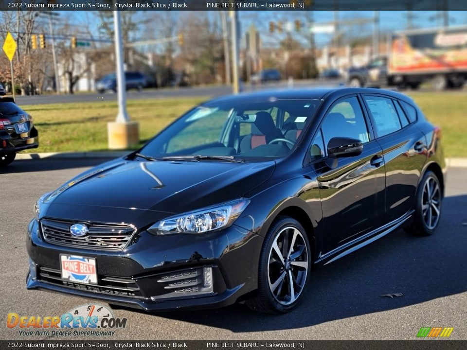 2022 Subaru Impreza Sport 5-Door Crystal Black Silica / Black Photo #1