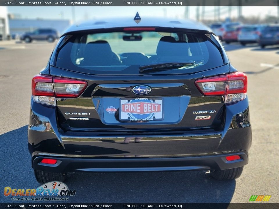 2022 Subaru Impreza Sport 5-Door Crystal Black Silica / Black Photo #5