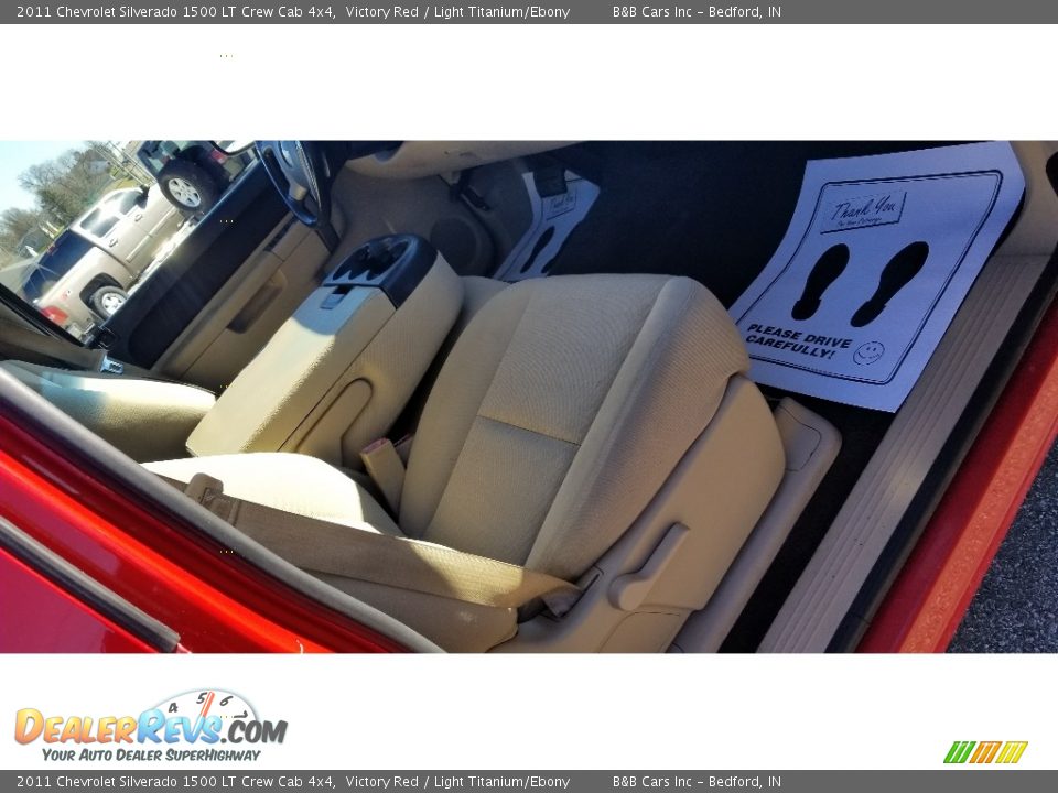 2011 Chevrolet Silverado 1500 LT Crew Cab 4x4 Victory Red / Light Titanium/Ebony Photo #14