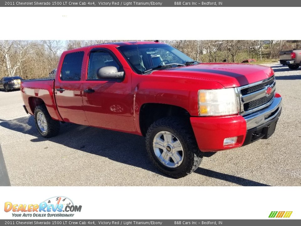2011 Chevrolet Silverado 1500 LT Crew Cab 4x4 Victory Red / Light Titanium/Ebony Photo #16