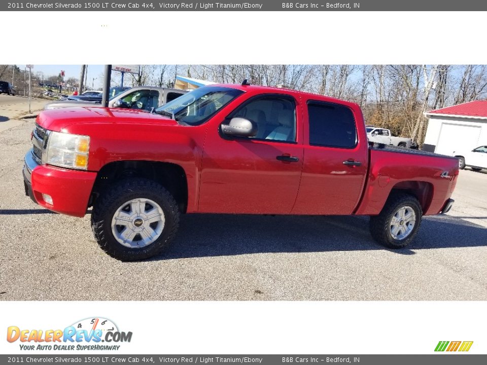 2011 Chevrolet Silverado 1500 LT Crew Cab 4x4 Victory Red / Light Titanium/Ebony Photo #18
