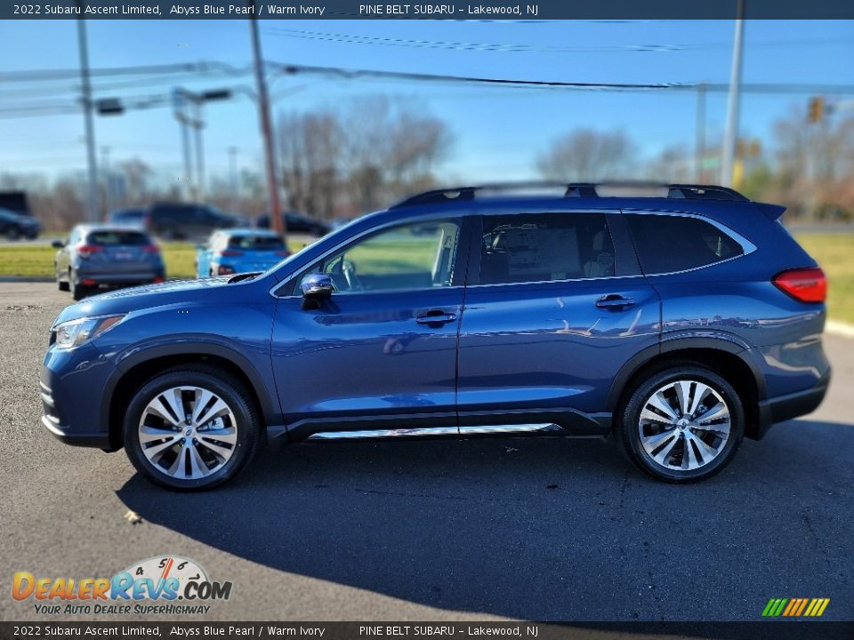 2022 Subaru Ascent Limited Abyss Blue Pearl / Warm Ivory Photo #3