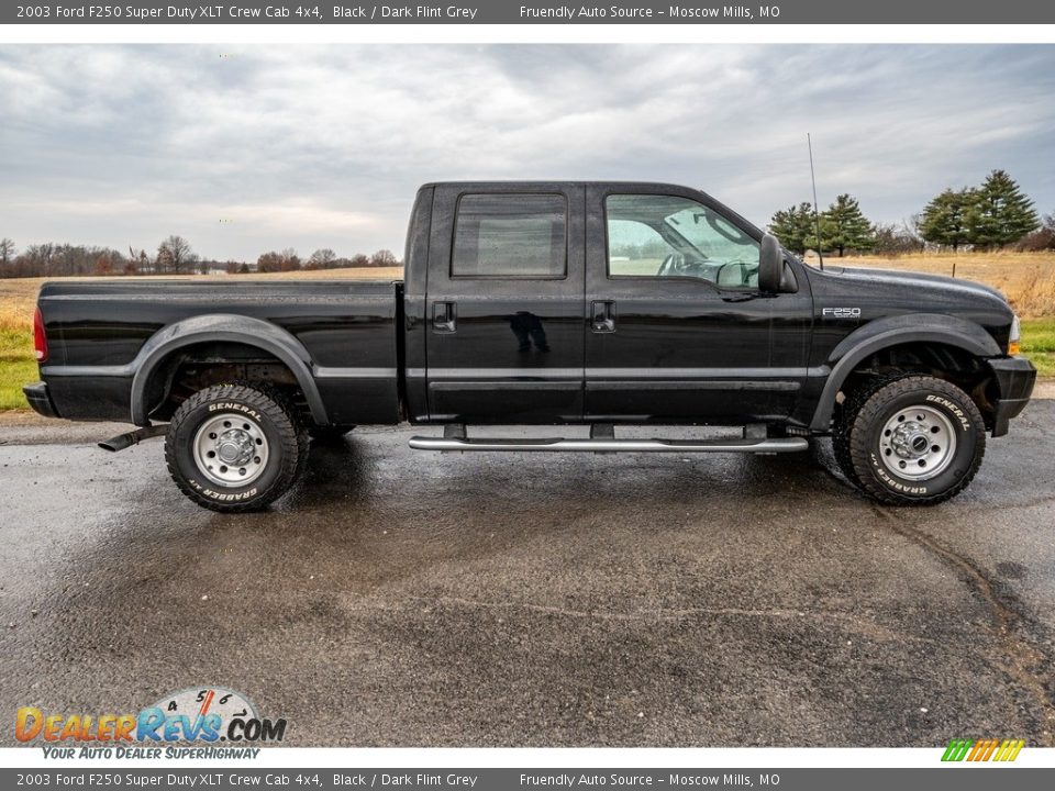 Black 2003 Ford F250 Super Duty XLT Crew Cab 4x4 Photo #3