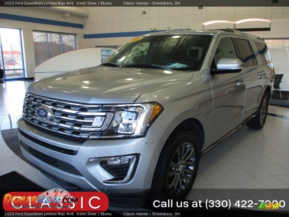 2020 Ford Expedition Limited Max 4x4 Iconic Silver / Ebony Photo #1