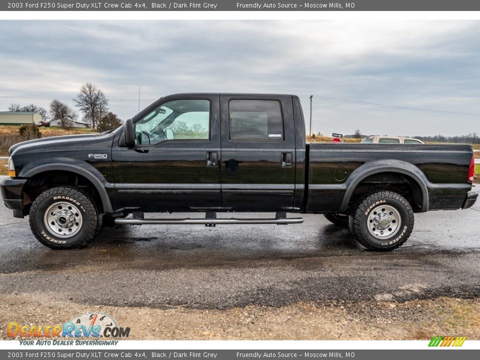 Black 2003 Ford F250 Super Duty XLT Crew Cab 4x4 Photo #7