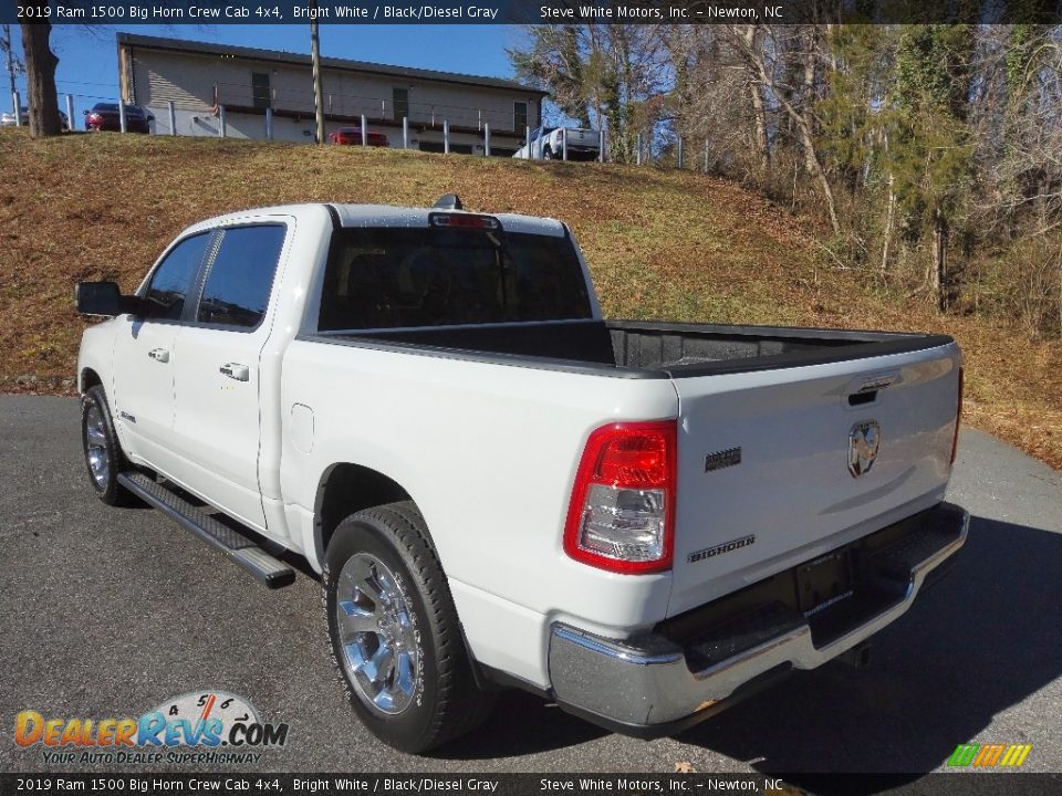 2019 Ram 1500 Big Horn Crew Cab 4x4 Bright White / Black/Diesel Gray Photo #11