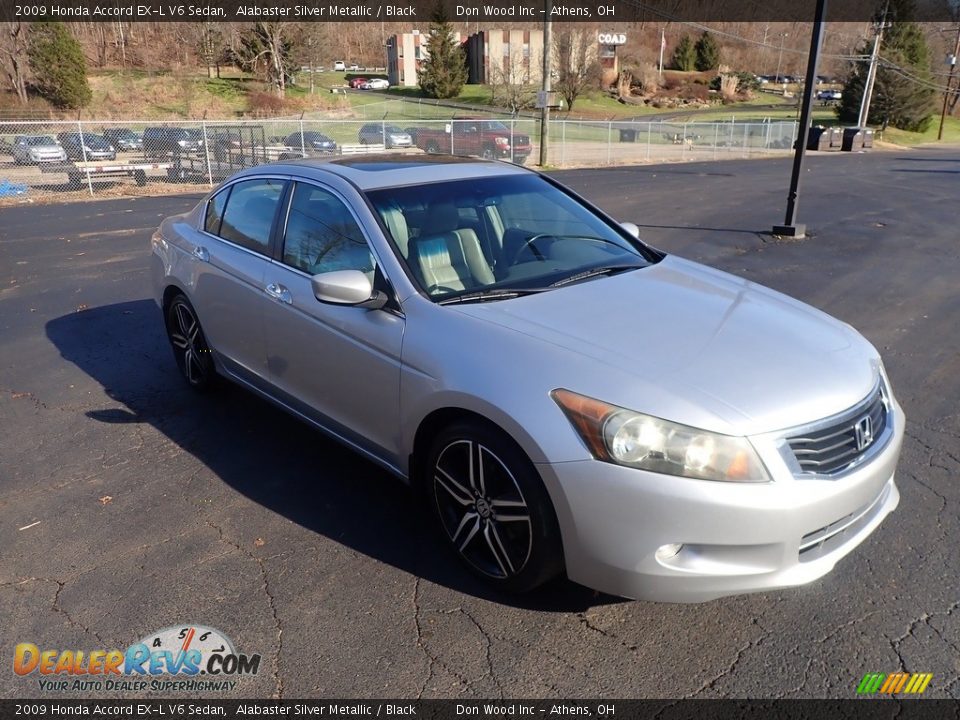 2009 Honda Accord EX-L V6 Sedan Alabaster Silver Metallic / Black Photo #3
