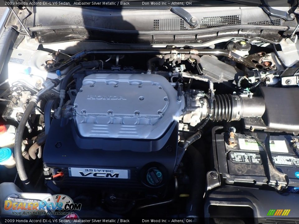 2009 Honda Accord EX-L V6 Sedan Alabaster Silver Metallic / Black Photo #6
