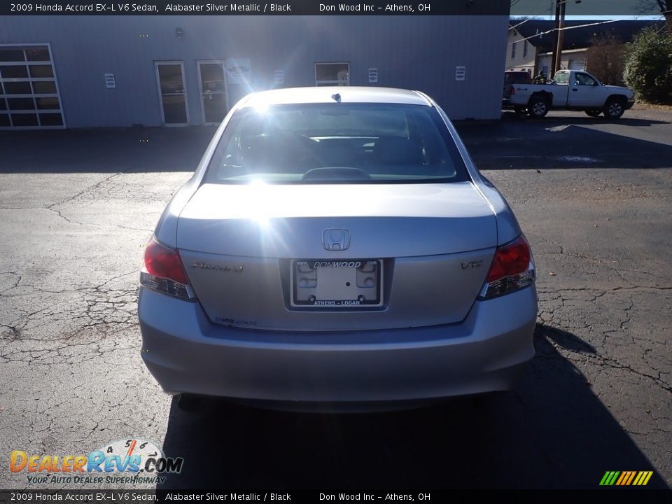 2009 Honda Accord EX-L V6 Sedan Alabaster Silver Metallic / Black Photo #9