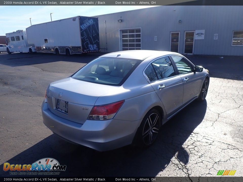 2009 Honda Accord EX-L V6 Sedan Alabaster Silver Metallic / Black Photo #10