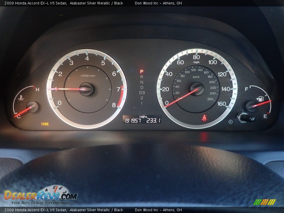 2009 Honda Accord EX-L V6 Sedan Alabaster Silver Metallic / Black Photo #13