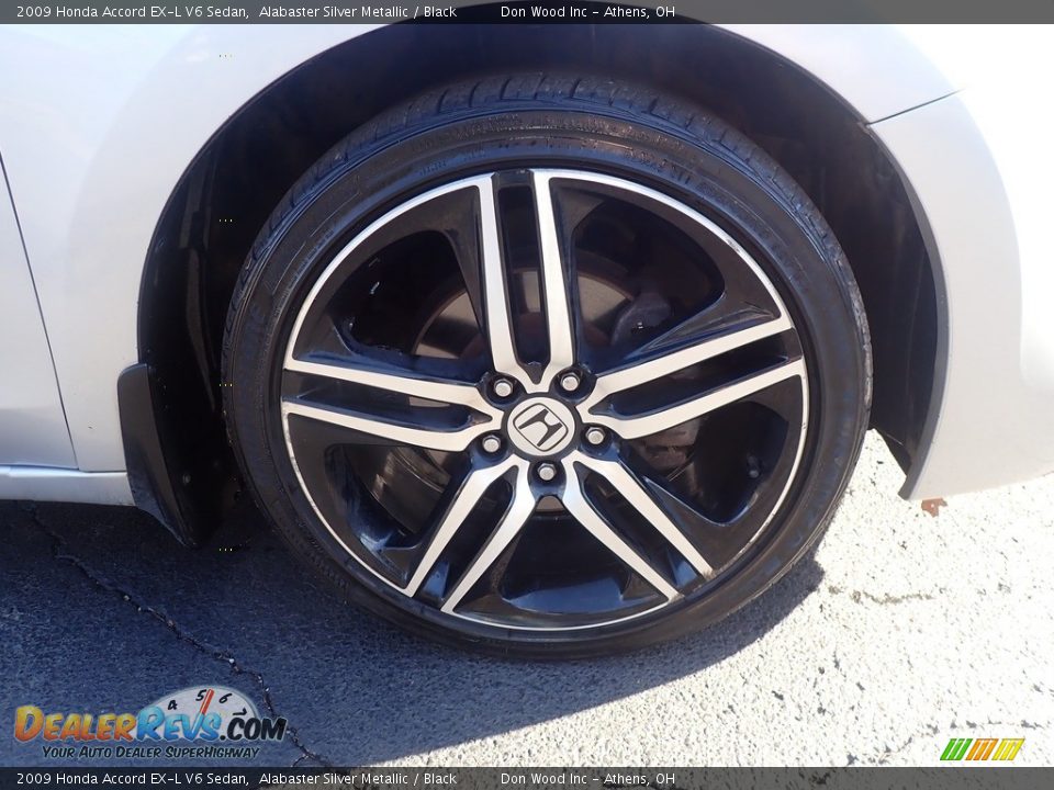 2009 Honda Accord EX-L V6 Sedan Alabaster Silver Metallic / Black Photo #14