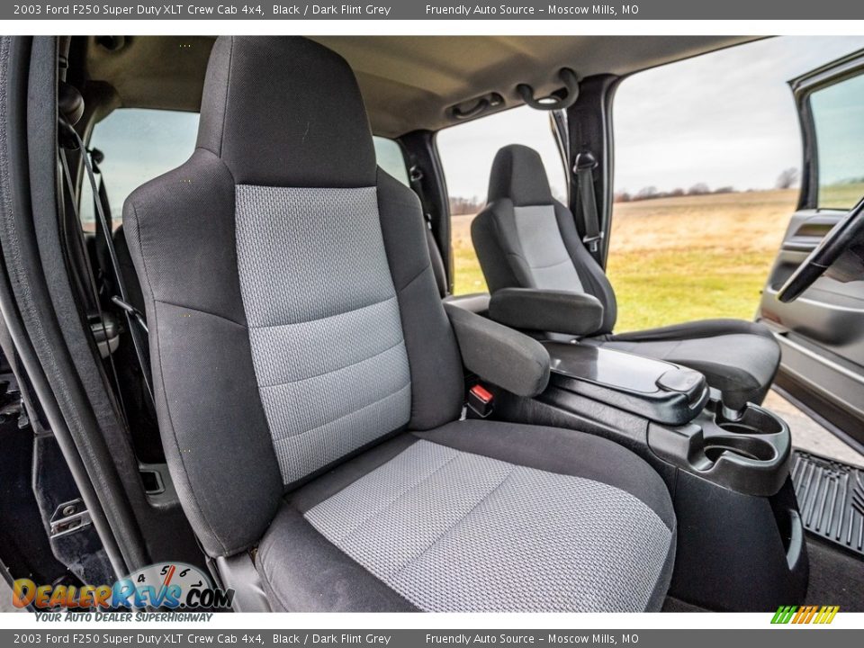 Front Seat of 2003 Ford F250 Super Duty XLT Crew Cab 4x4 Photo #29