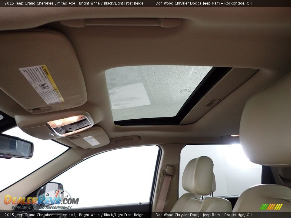 2015 Jeep Grand Cherokee Limited 4x4 Bright White / Black/Light Frost Beige Photo #3