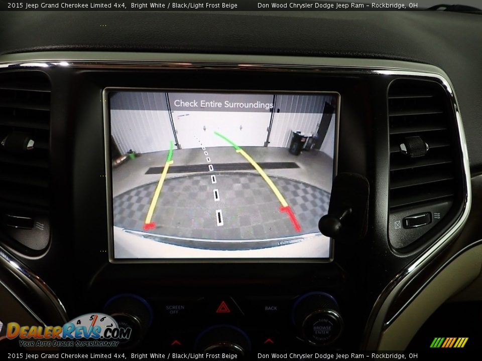 2015 Jeep Grand Cherokee Limited 4x4 Bright White / Black/Light Frost Beige Photo #5