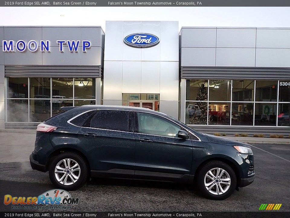 2019 Ford Edge SEL AWD Baltic Sea Green / Ebony Photo #1