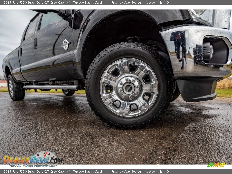 2015 Ford F350 Super Duty XLT Crew Cab 4x4 Tuxedo Black / Steel Photo #2