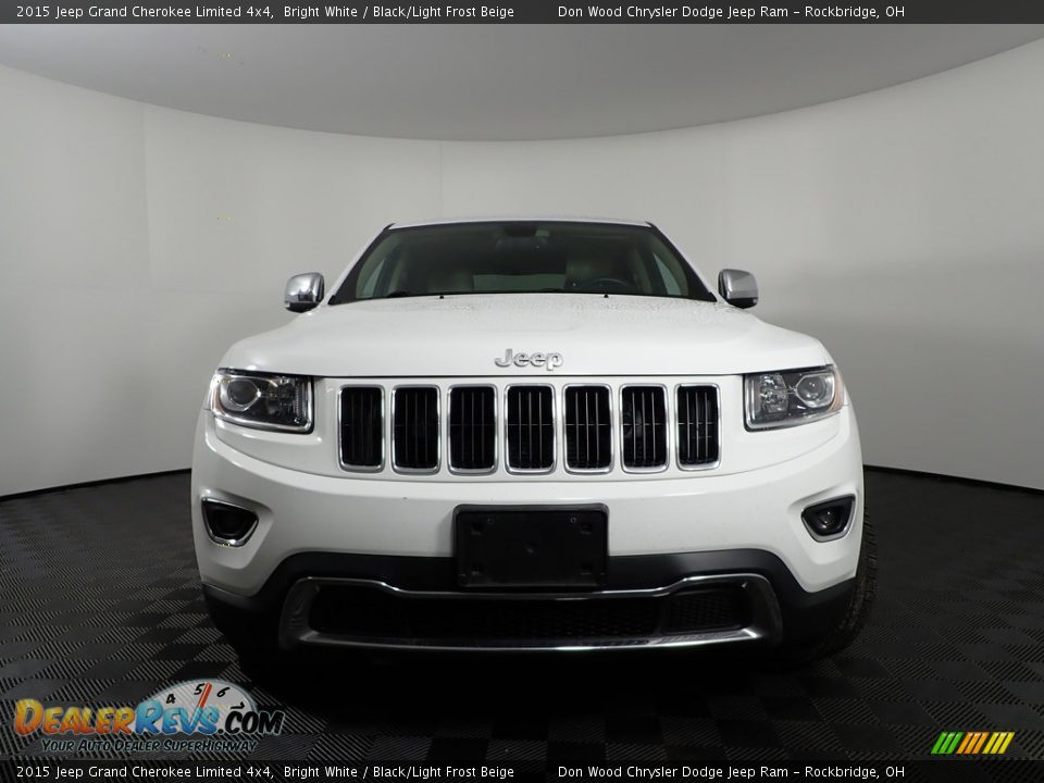 2015 Jeep Grand Cherokee Limited 4x4 Bright White / Black/Light Frost Beige Photo #8