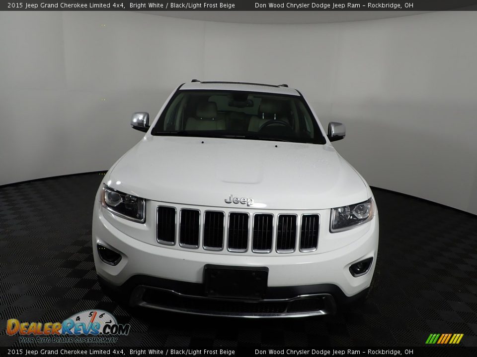 2015 Jeep Grand Cherokee Limited 4x4 Bright White / Black/Light Frost Beige Photo #9