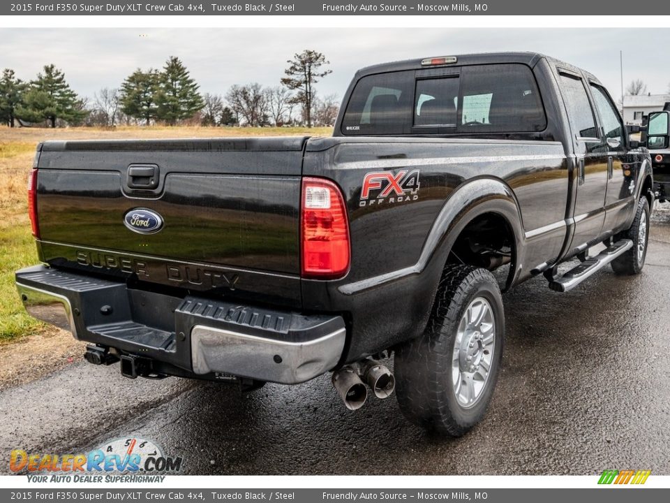 2015 Ford F350 Super Duty XLT Crew Cab 4x4 Tuxedo Black / Steel Photo #4