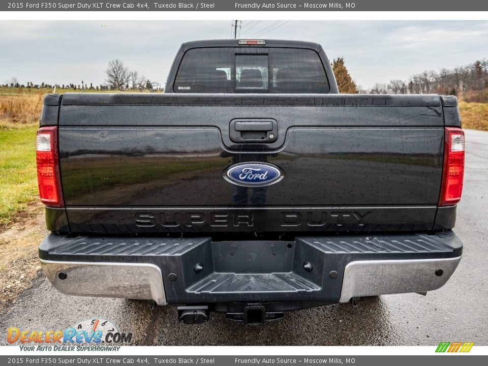 2015 Ford F350 Super Duty XLT Crew Cab 4x4 Tuxedo Black / Steel Photo #5