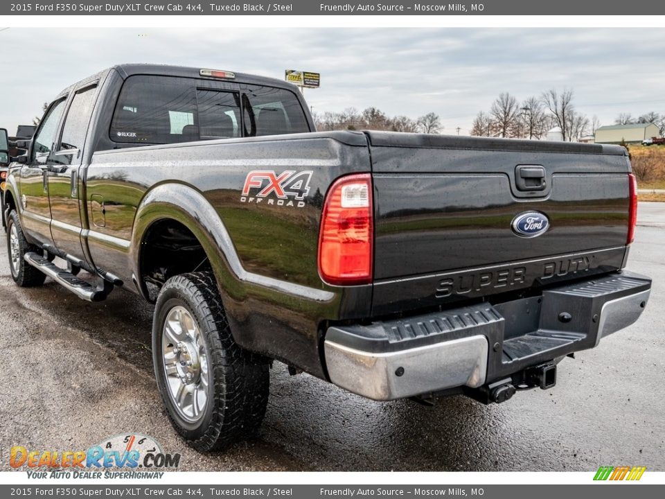 2015 Ford F350 Super Duty XLT Crew Cab 4x4 Tuxedo Black / Steel Photo #6