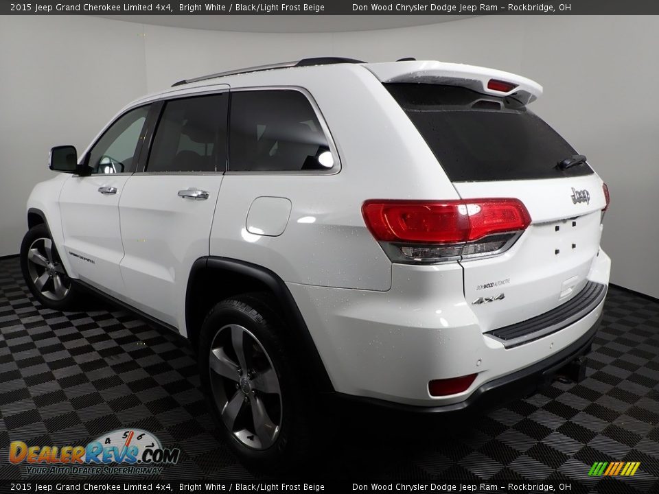 2015 Jeep Grand Cherokee Limited 4x4 Bright White / Black/Light Frost Beige Photo #14