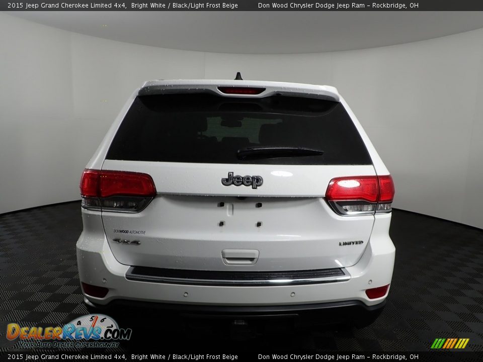 2015 Jeep Grand Cherokee Limited 4x4 Bright White / Black/Light Frost Beige Photo #15