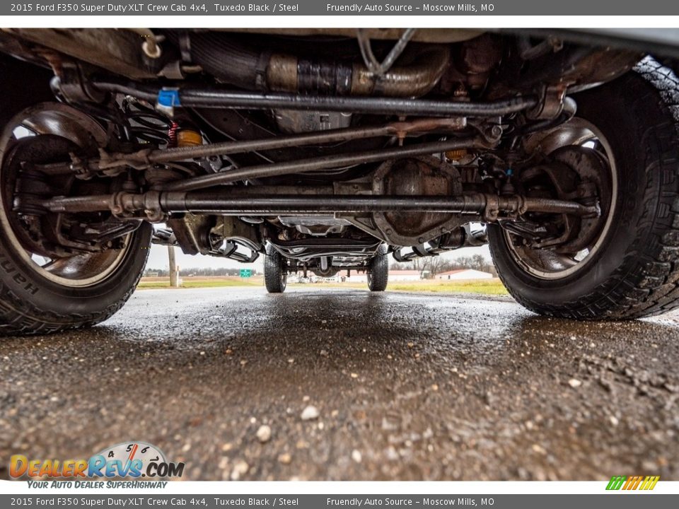 2015 Ford F350 Super Duty XLT Crew Cab 4x4 Tuxedo Black / Steel Photo #10