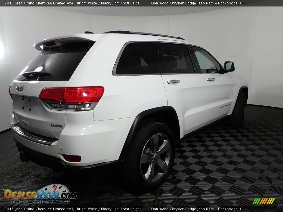 2015 Jeep Grand Cherokee Limited 4x4 Bright White / Black/Light Frost Beige Photo #18