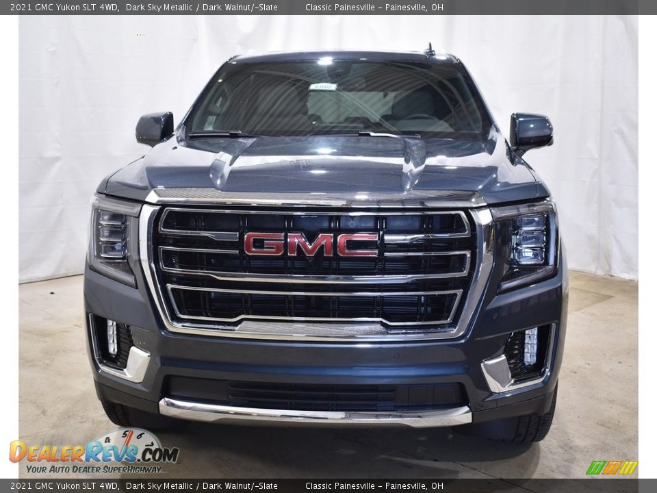 2021 GMC Yukon SLT 4WD Dark Sky Metallic / Dark Walnut/­Slate Photo #4