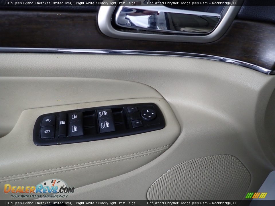 2015 Jeep Grand Cherokee Limited 4x4 Bright White / Black/Light Frost Beige Photo #20