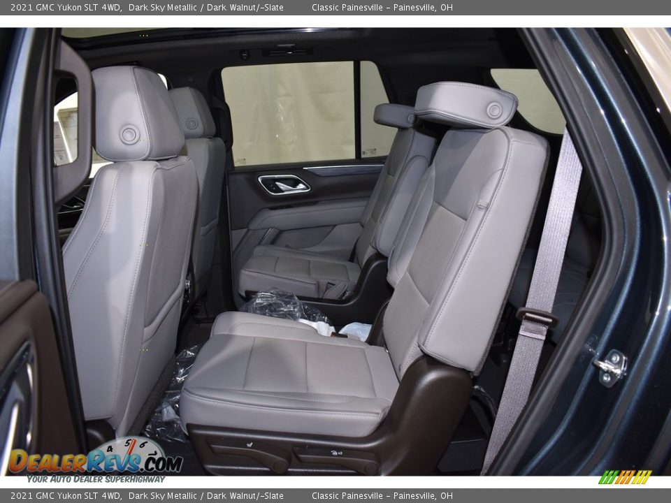 2021 GMC Yukon SLT 4WD Dark Sky Metallic / Dark Walnut/­Slate Photo #8