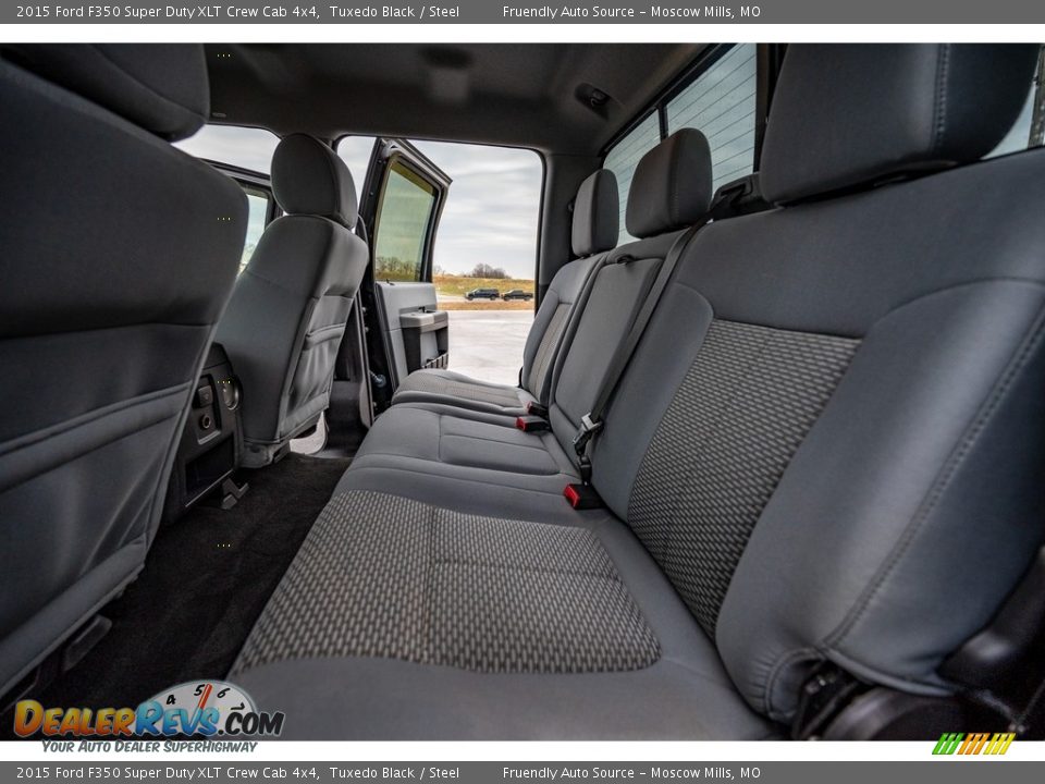 2015 Ford F350 Super Duty XLT Crew Cab 4x4 Tuxedo Black / Steel Photo #22
