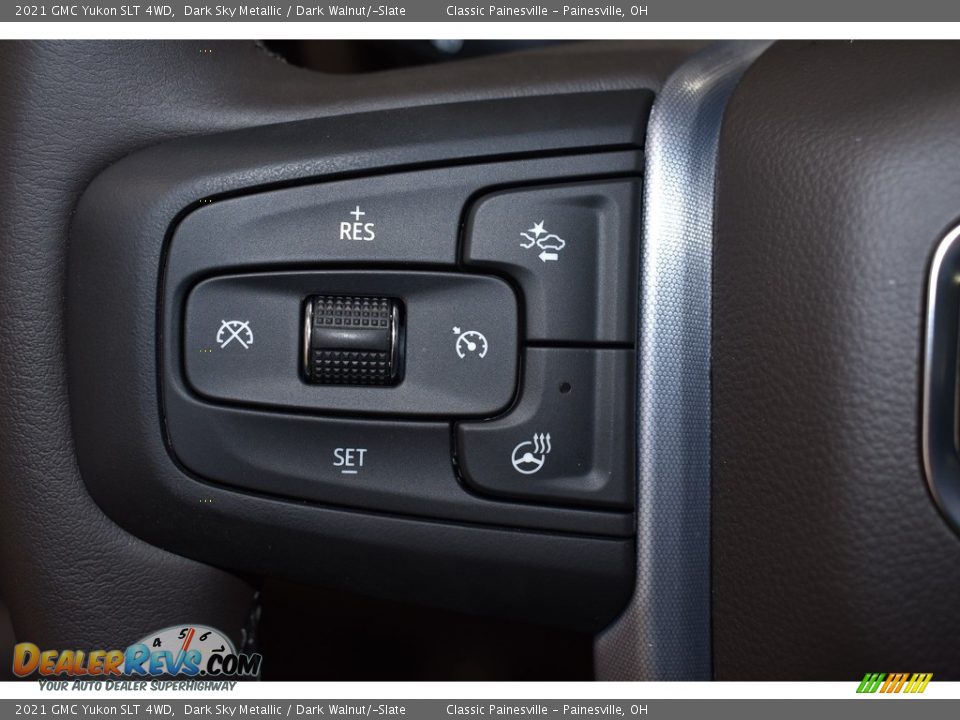 2021 GMC Yukon SLT 4WD Dark Sky Metallic / Dark Walnut/­Slate Photo #15