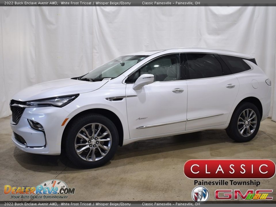 2022 Buick Enclave Avenir AWD White Frost Tricoat / Whisper Beige/Ebony Photo #1