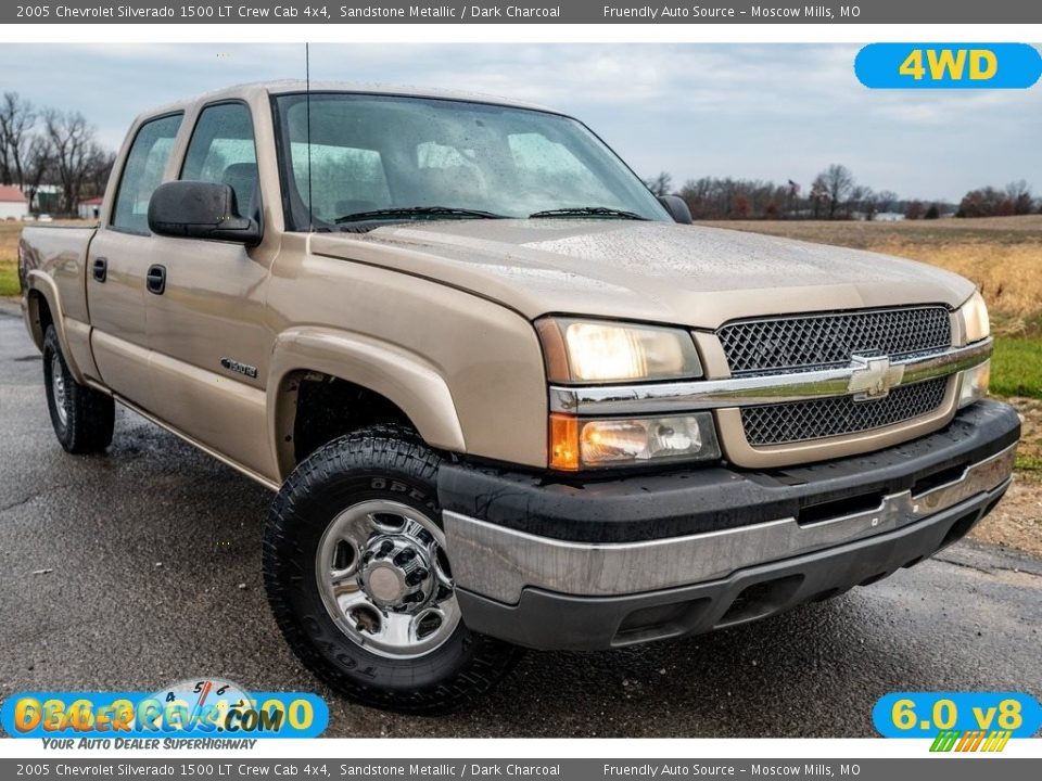 2005 Chevrolet Silverado 1500 LT Crew Cab 4x4 Sandstone Metallic / Dark Charcoal Photo #1