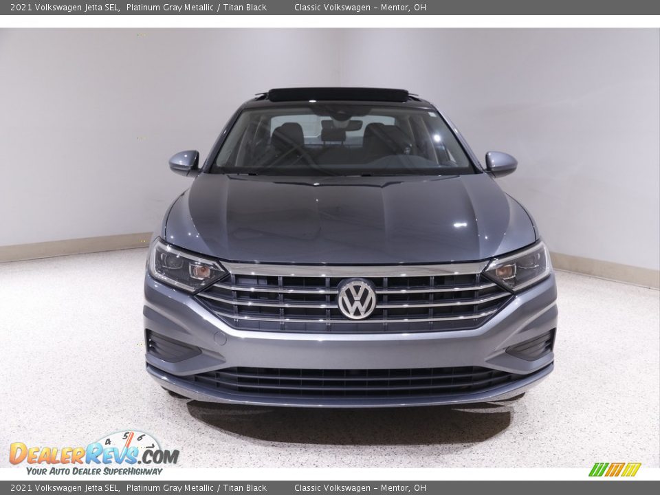 2021 Volkswagen Jetta SEL Platinum Gray Metallic / Titan Black Photo #2