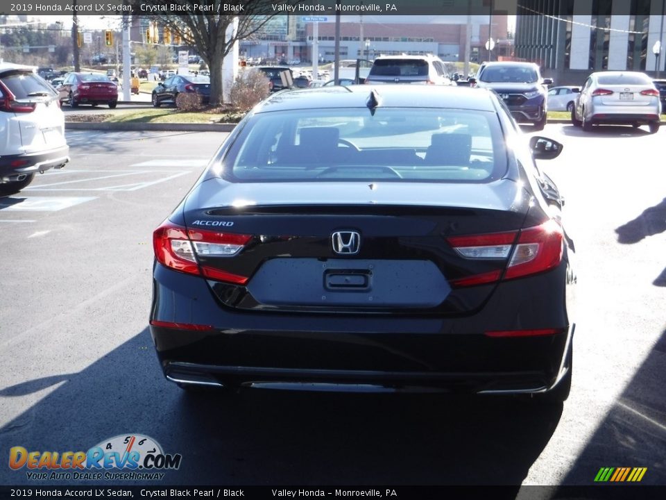 2019 Honda Accord LX Sedan Crystal Black Pearl / Black Photo #6