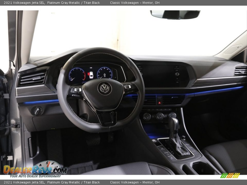2021 Volkswagen Jetta SEL Platinum Gray Metallic / Titan Black Photo #6
