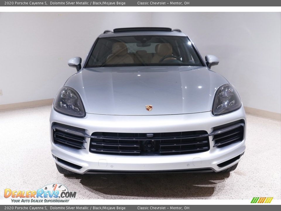 2020 Porsche Cayenne S Dolomite Silver Metallic / Black/Mojave Beige Photo #2