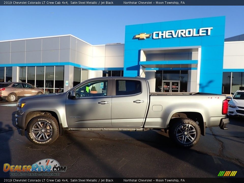 2019 Chevrolet Colorado LT Crew Cab 4x4 Satin Steel Metallic / Jet Black Photo #3