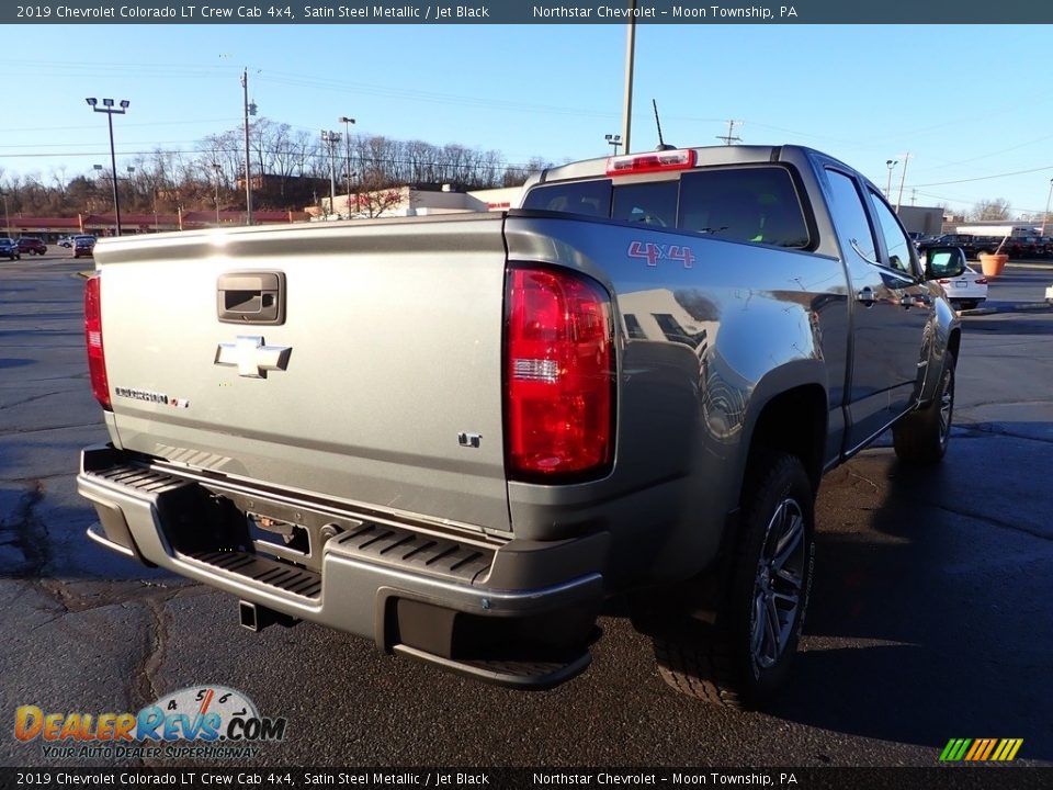 2019 Chevrolet Colorado LT Crew Cab 4x4 Satin Steel Metallic / Jet Black Photo #7