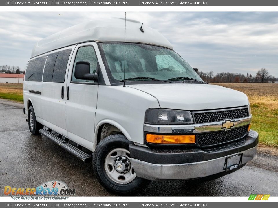 Front 3/4 View of 2013 Chevrolet Express LT 3500 Passenger Van Photo #1