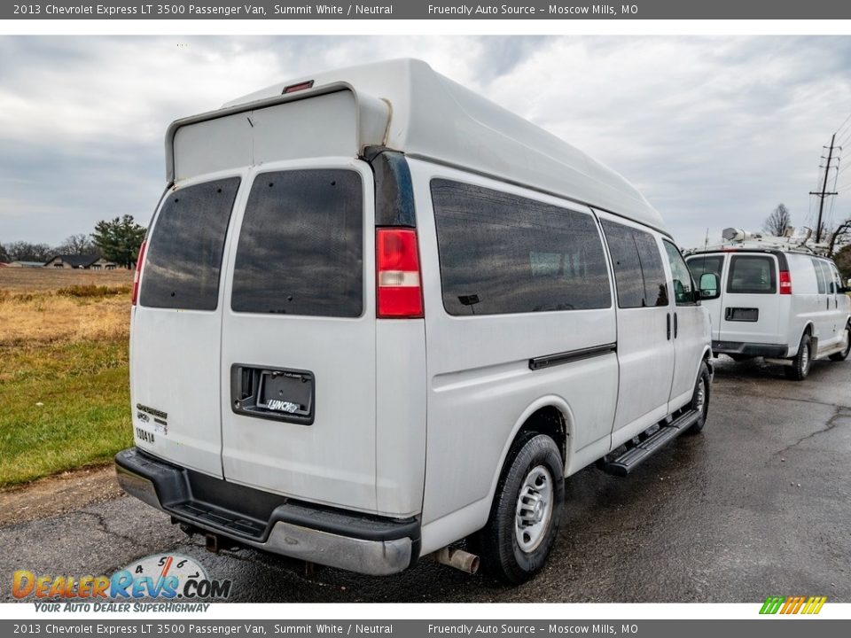 Summit White 2013 Chevrolet Express LT 3500 Passenger Van Photo #4