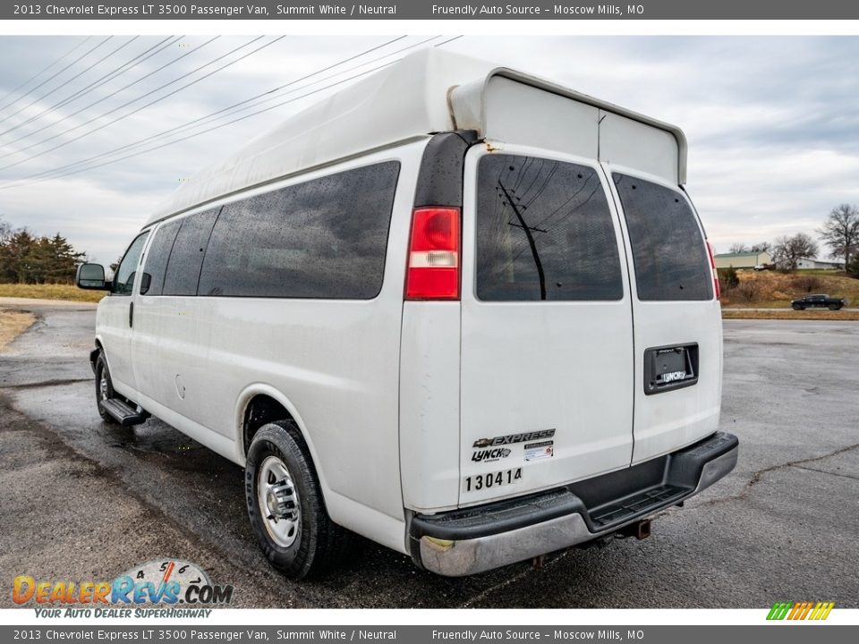 2013 Chevrolet Express LT 3500 Passenger Van Summit White / Neutral Photo #6