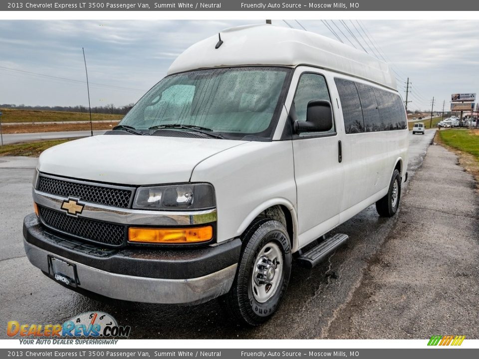 Summit White 2013 Chevrolet Express LT 3500 Passenger Van Photo #8