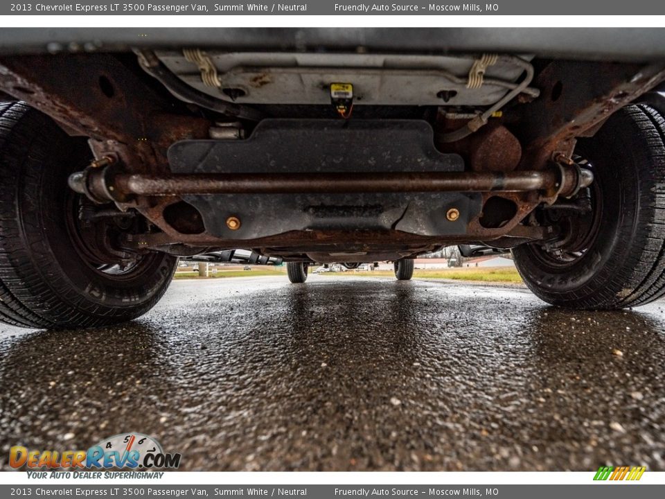 Undercarriage of 2013 Chevrolet Express LT 3500 Passenger Van Photo #10