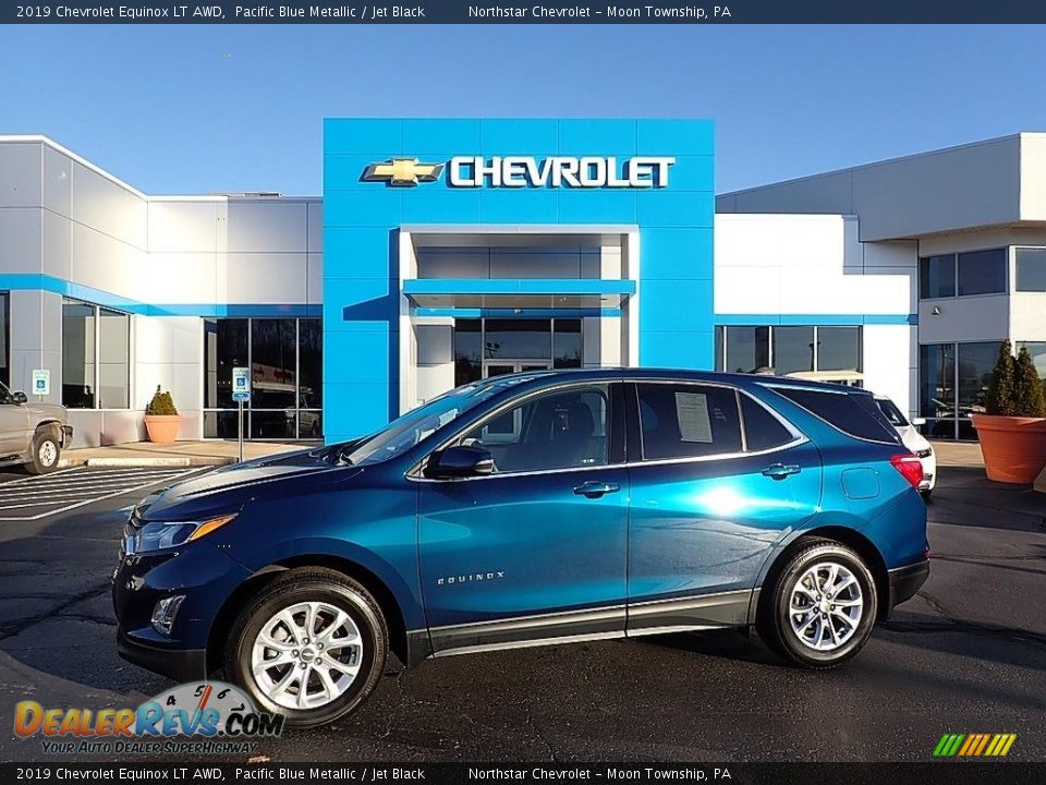 2019 Chevrolet Equinox LT AWD Pacific Blue Metallic / Jet Black Photo #1