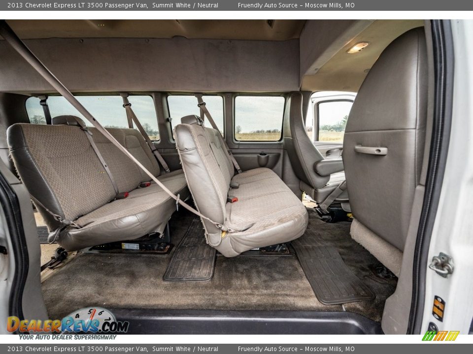 2013 Chevrolet Express LT 3500 Passenger Van Summit White / Neutral Photo #26